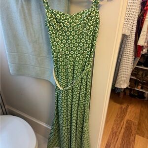 Antonio melani Natalie Simkins Green Patterned Women's Dress